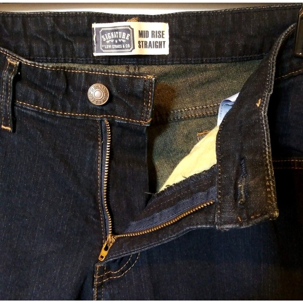 Vtg Levis Mid Rise Jeans Size 16M Stretch Pastel Green Acid Wash Interior- Flaw - Picture 3 of 12